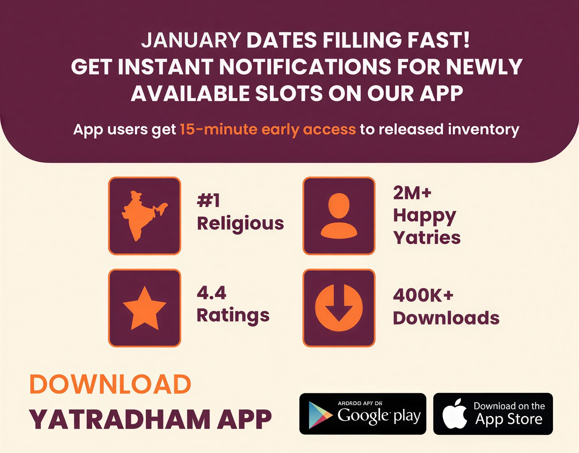 yatradham App Banner